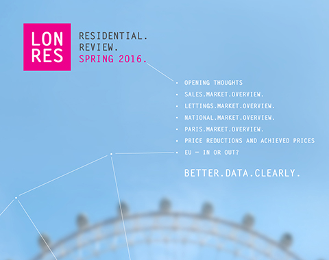 LonRes Residential Review Spring 2016 Q1 data on London's residential property sales and lettings market